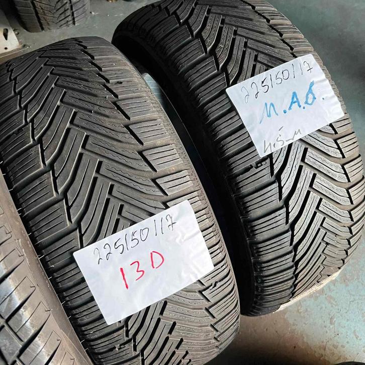 2 x Michelin Alpin 6 225-50-17 Winterbanden 4,5mm, Auto-onderdelen, Banden en Velgen, 17 inch, Winterbanden, 225 mm, Personenwagen