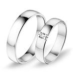 Actie trouwringen in 8/14/18 karaat witgoud per paar vanaf, Sieraden, Tassen en Uiterlijk, Ringen, Verzenden, Nieuw