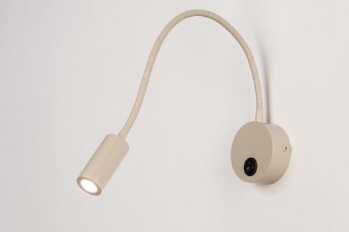 Rietveld Wandlampen - Beige, Zand - Metaal, Huis en Inrichting, Lampen | Wandlampen, Verzenden