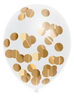 Jep-Party Goud 30cm 5 Stuks Confetti Ballonnen 442365, Verzenden, Nieuw