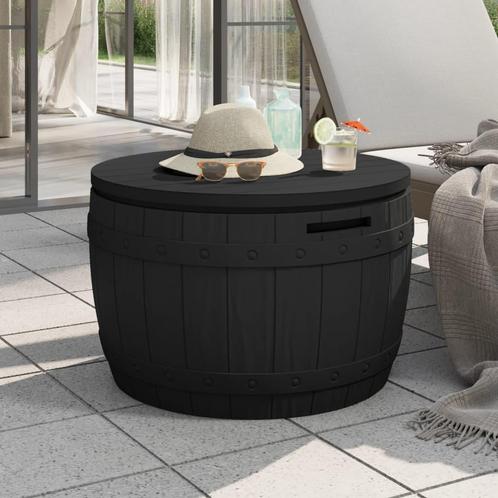 vidaXL Tuinbox 3-in-1 polypropeen zwart, Tuin en Terras, Overige Tuin en Terras, Nieuw, Verzenden