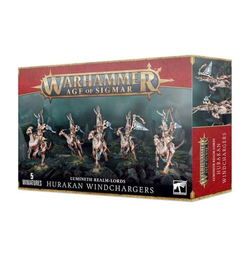 Lumineth Realm-Lords Vanari Hurakan Windchargers new box art, Hobby en Vrije tijd, Wargaming, Nieuw, Ophalen of Verzenden