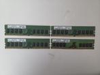Veiling - 4x 8 GB (32GB) DDR4 RAM geheugen Samsung, Computers en Software, RAM geheugen, Refurbished