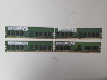Veiling - 4x 8 GB (32GB) DDR4 RAM geheugen Samsung beschikbaar voor biedingen