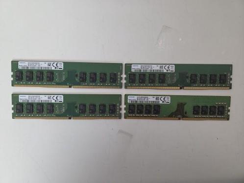Veiling - 4x 8 GB (32GB) DDR4 RAM geheugen Samsung, Computers en Software, RAM geheugen, Refurbished