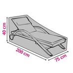 Ligbedhoes | Perel | 200 x 75 x 40 cm (PP, Grijs), Tuin en Terras, Tuinmeubel-accessoires, Verzenden, Nieuw