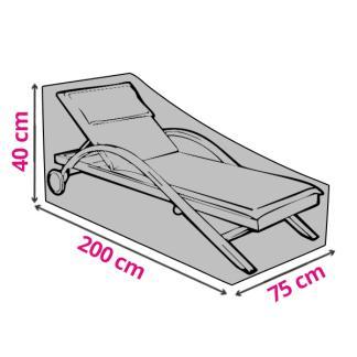 Ligbedhoes | Perel | 200 x 75 x 40 cm (PP, Grijs), Tuin en Terras, Tuinmeubel-accessoires, Nieuw, Verzenden
