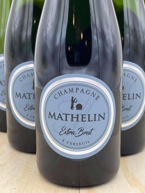 Mathelin - Champagne Extra Brut - 6 Flessen (0.75 liter), Verzamelen, Wijnen
