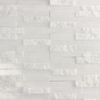 Kwarts Wit Gepolijst Rauw Steenstrip Natuursteen 10x40 cm, Doe-het-zelf en Verbouw, Tegels, Nieuw, Overige materialen, Overige typen