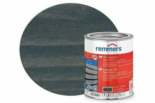 Remmers HK-lazuur Plus | Grey Protect Granietgrijs, Doe-het-zelf en Verbouw, Verf, Beits en Lak, Verzenden