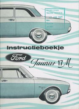 1963 Ford Taunus 17M Instructieboekje Nederlandstalig
