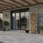 Haardhout opslag Kalmar | Staal 33.7 mm | Vloer | DIY van St, Tuin en Terras, Haardhout, Ophalen of Verzenden