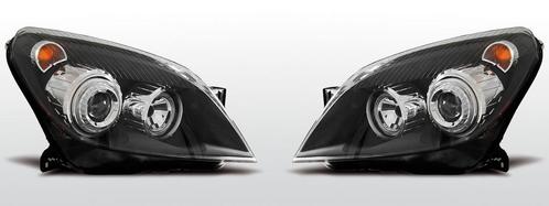 Koplampen Angel Eyes | Opel Astra H 2004-2009 | zwart, Auto-onderdelen, Verlichting, Nieuw, Opel, Verzenden