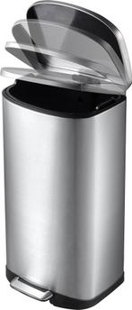 EKO - Della pedaalemmer 50 liter - Stainless steel Plastic -, Verzenden, Zo goed als nieuw
