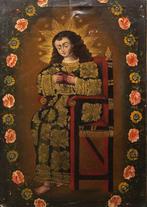 École du Pérou (XX) - Lenfant Jesus en prière, Antiek en Kunst, Kunst | Schilderijen | Klassiek
