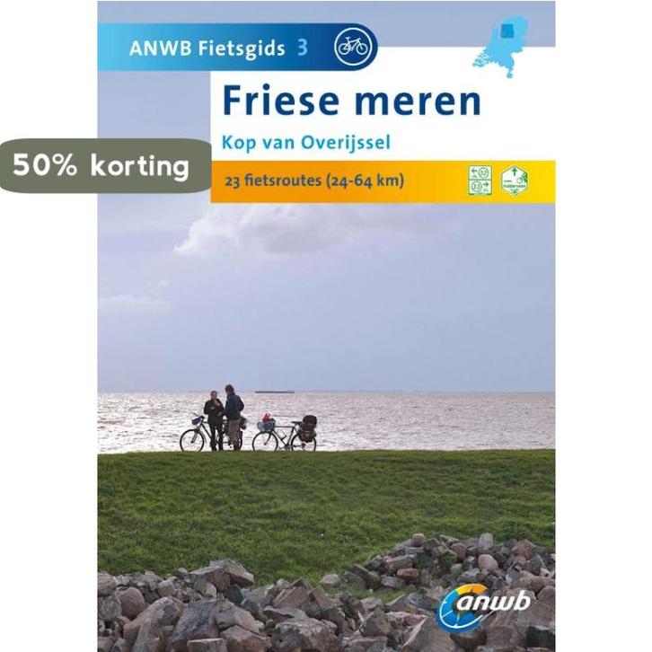 Friese meren: kop van Overijssel / ANWB fietsgids / 3, Boeken, Reisgidsen, Zo goed als nieuw, Verzenden