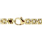 Gouden armband bismarkt met robijn, saffier en smaragd 19 cm, Sieraden, Tassen en Uiterlijk, Armbanden, Nieuw, Ophalen of Verzenden