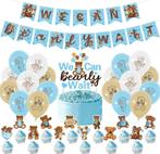 32-delige set We Can Bearly Wait met slinger, ballonnen etc, Verzenden, Nieuw, Taarten of Cupcakes, Versiering
