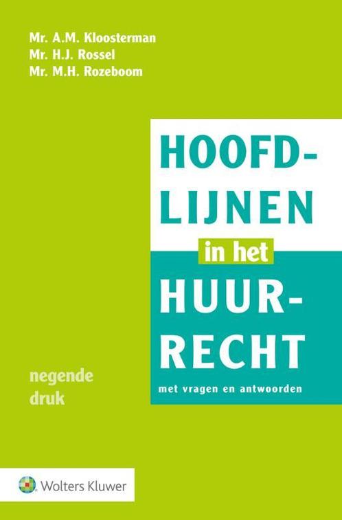 Hoofdlijnen in het huurrecht 9789013140811, Boeken, Wetenschap, Zo goed als nieuw, Verzenden