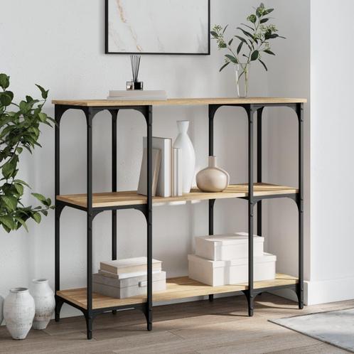 vidaXL Wandtafel 102x35x90 cm bewerkt hout sonoma, Huis en Inrichting, Tafels | Bijzettafels, Nieuw, Verzenden