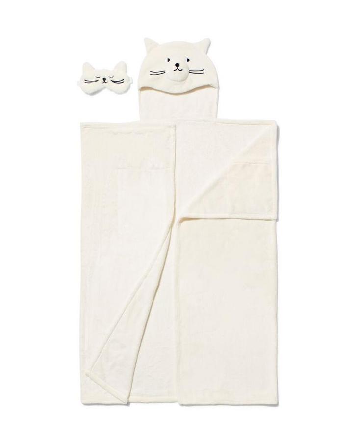 HEMA Snuggle deken en slaapmasker kat, Kinderen en Baby's, Carnavalskleding en Verkleedspullen, Nieuw, Verzenden