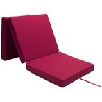 Matras opvouwbaar Rood 190x70x10cm (Stoelen, Tafels-Stoelen), Verzenden, Nieuw