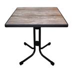 Opklapbare terrastafel - 70x70cm- Limburg Vintage - FN993, Verzenden