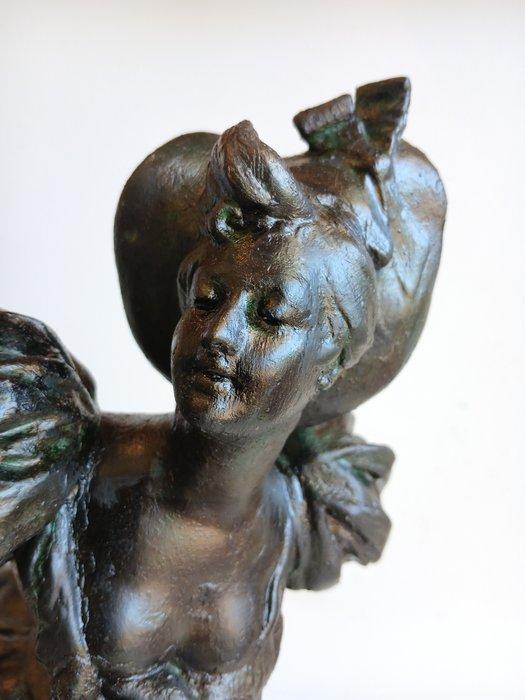 Beeldje - Libellule - Marmer, Legering, Antiek en Kunst, Antiek | Keramiek en Aardewerk