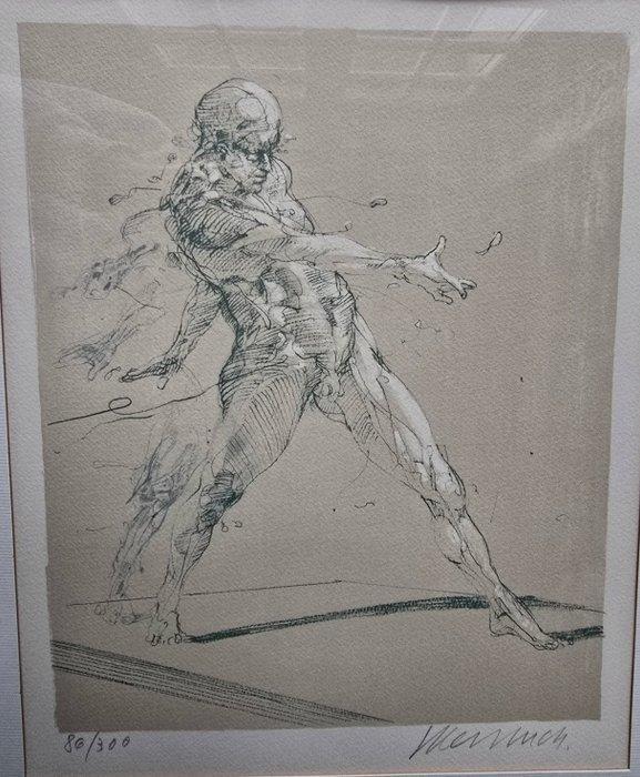 Claude Weisbuch (1927-2014) - Calligraphie de la marche, Antiek en Kunst, Antiek | Overige Antiek