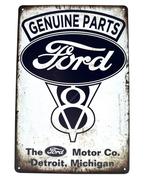 Metalen Wandbord - Genuine Parts FORD, Ophalen of Verzenden, Nieuw