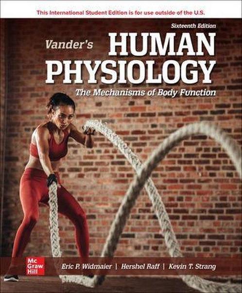 9781265131814 Vanders Human Physiology ISE | Tweedehands, Boeken, Studieboeken en Cursussen, Zo goed als nieuw, Verzenden