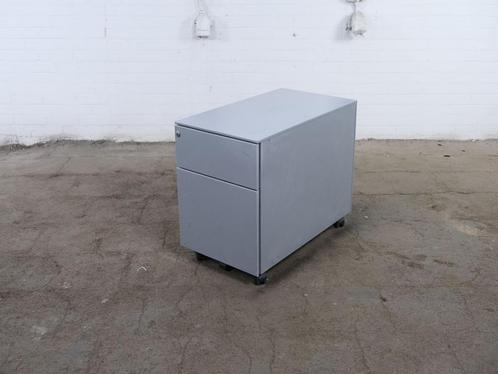 Ladeblok | Tweedehands | 2 lades | Zilvergrijs | LB332, Huis en Inrichting, Kasten | Ladekasten, Gebruikt, Verzenden