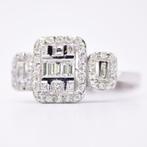 Ring Platina - 1.34ct. tw. Diamant (Natuurlijk) - Baguette, Nieuw