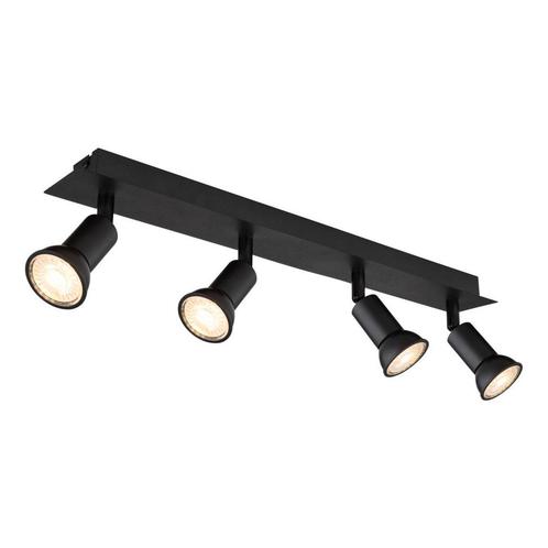 Opbouwspots DREW 4-lichts GU10 50cm Zwart, Huis en Inrichting, Lampen | Spots, Led, Nieuw, Plafondspot of Wandspot, Ophalen of Verzenden