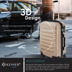KESSER® Reiskoffer - 55L - Handbagage - ABS - Champagne, Hobby en Vrije tijd, Verzenden, Nieuw
