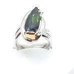 Ring - 18 karaat Geel goud, Platina - 4.96ct. tw. Toermalijn, Sieraden, Tassen en Uiterlijk, Ringen, Nieuw