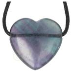 Fluoriet Hart edelsteen hanger Nr 17 - 17 gram