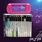 Sony - PINK PSP, Mod. 1003 in LIMITED EDITION + 14 Games,, Spelcomputers en Games, Nieuw