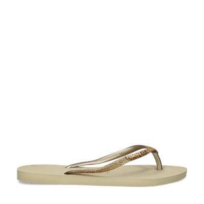 Havaianas Slim glitter II slippers voor dames in het Goud, Kleding | Dames, Schoenen, Slippers, Overige kleuren, Nieuw, Verzenden