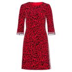 Marc Aurel • rode jurk met luipaard print • 38, Kleding | Dames, Jurken, Nieuw, Marc Aurel, Maat 38/40 (M), Verzenden