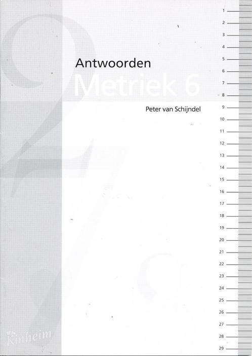 Kinheim Antwoorden Metriek 6, Boeken, Schoolboeken, Nieuw, Verzenden