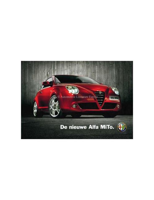 2008 ALFA ROMEO MITO BROCHURE NEDERLANDS, Boeken, Auto's | Folders en Tijdschriften, Alfa Romeo