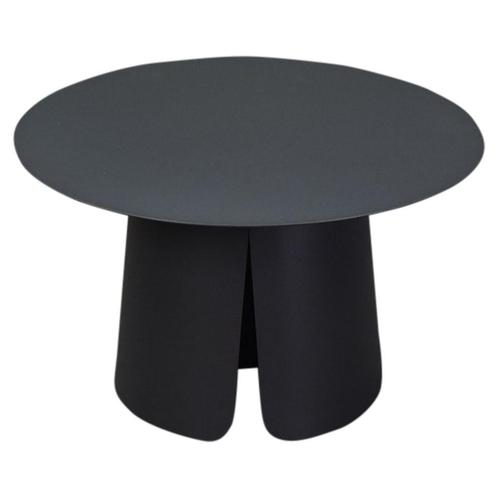 Barolo bijzettafel 70cm rond H42cm aluminium antraciet, Tuin en Terras, Tuintafels, Nieuw, Aluminium, Ophalen of Verzenden