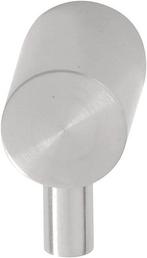 Meubelknop Basic LPB15 Mat RVS 15 mm, Doe-het-zelf en Verbouw, Ophalen of Verzenden, Nieuw