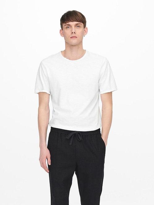 SALE -26% | ONLY & SONS Shirt Benne wit | OP=OP, Kleding | Heren, T-shirts, Nieuw, Verzenden