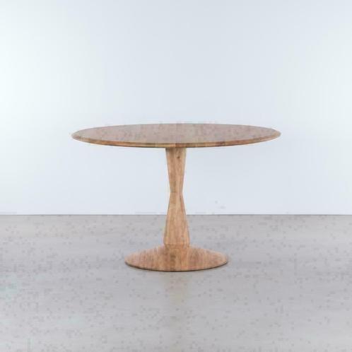 Ronde tafels van massief hout - Scandinavisch Design, Huis en Inrichting, Tafels | Eettafels, 100 tot 150 cm, 100 tot 150 cm, Rond