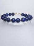 18 karaat Geel goud - Armband Lapis lazuli