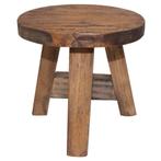 Mahonie Kruk - Massief Hout | Retourdeal | 35% Korting, Huis en Inrichting, Krukjes, Ophalen of Verzenden, Nieuw, Hout