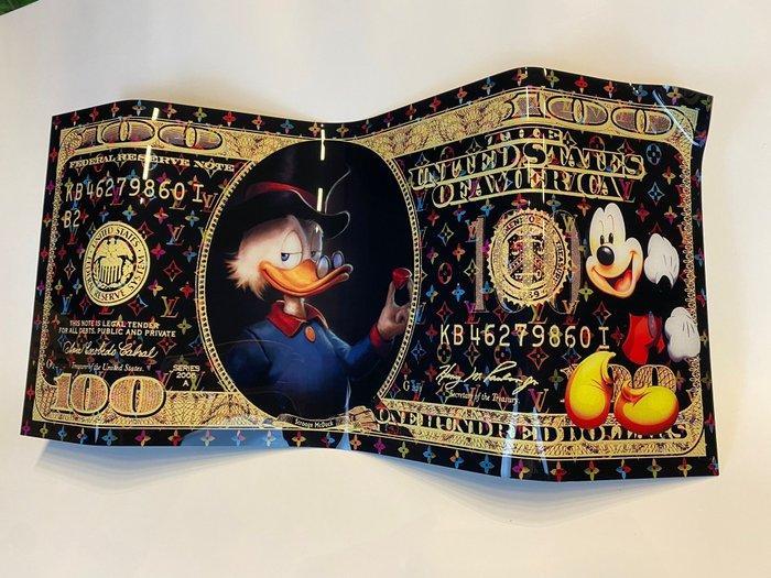 Mike Blackarts (XX) - Dagobert Duck Dollar sculpture, Antiek en Kunst, Kunst | Designobjecten