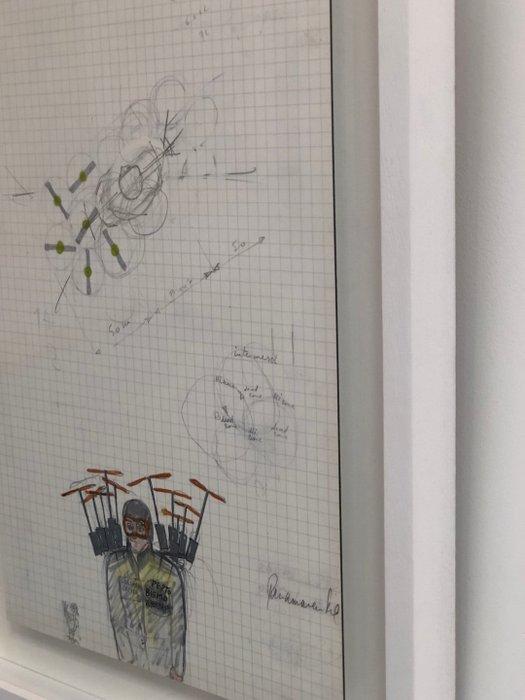 Panamarenko (1940-2019) - Pepto Bismo - Toymodel of space, Antiek en Kunst, Kunst | Tekeningen en Foto's